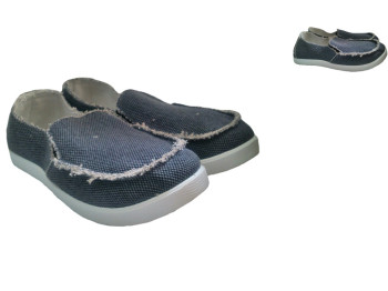 Мокасины мужские серые, литая подошва (41 размер, маломерят) РАСПРОДАЖА