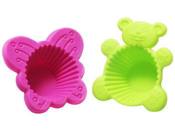 Набор силиконовых форм для выпечки (цена за набор 2шт) 2 дизайна