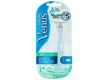 Бритва с 1 сменной кассетой Gillette Venus Extra Smooth Sensitite 5 лезвий 1шт