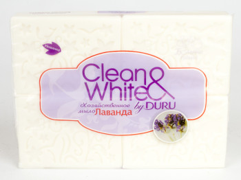 Мило господарське "Duru - Clean & White Лаванда" (ціна за 4 шматки по 125г)