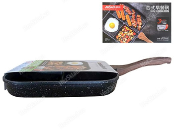 Сковорода Grill без крышки, 28x28x4,5см