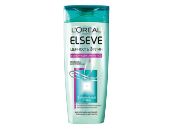 Шампунь-уход LOreal Elseve "Ценность 3 глин" для волос склонных к жирности 250мл
