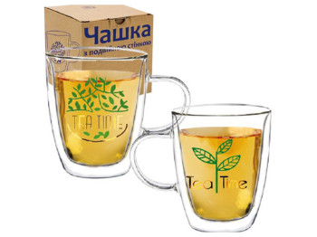 Чашка с двойной стенкой Tea time 380мл