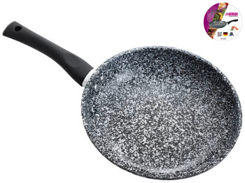 Сковорода без кришки Benson, алюміній, мармурове антипригарне покриття, 26см (індукція)