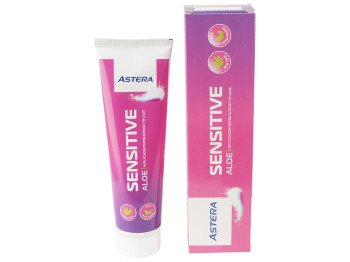 Зубная паста Astera Sensitive Aloe для чувствительных зубов, с экстрактом алоэ 110г