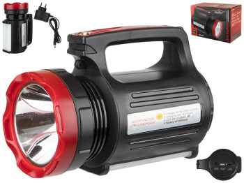 Фонарик светодиодный, аккумуляторный, 3W+22SMD