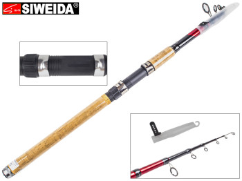 Вудка Siweida "Comet" карбон IM7, 6 кілець, 7-секційна 3,3м 80-150г