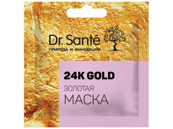 Золота маска Dr.Sante 24K Gold живильна, для обличчя, саше 12мл