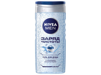 Гель для душу Nivea men "Заряд чистоти" для чоловіків 250мл