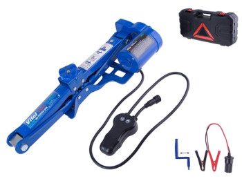 Домкрат электрический Vitol ромб 1,5т, 12 - 45см, 12В, 120Вт (HF5J)