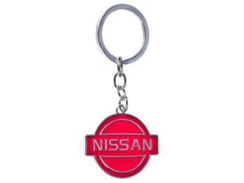 Брелок металлический цветной на цепочке 1шт NISSAN CN односторонний
