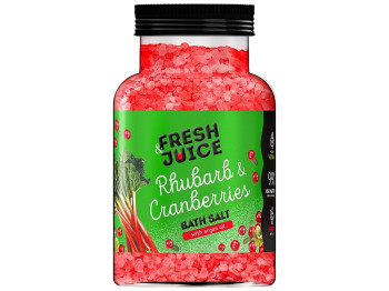 Сіль для ванни Fresh Juice Rhubarb & Cranberries, 700 г