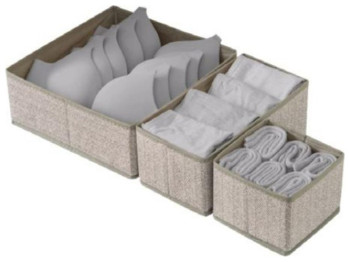 Коробка-органайзер для хранения белья (цена за набор 6 предметов)