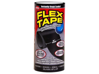 Стрічка-скотч Flex Tape, водостійка, надміцна, гума, армована тканина, 20см