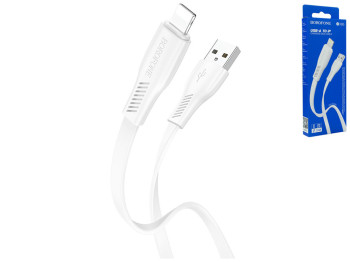 Кабель USB Borofone BX85 Lightning 2.4A, Білий