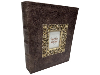 Фотоальбом Ufo Story Brown, 200 фотографий, искусственная кожа, полипропилен, 10×15см, 24×19см