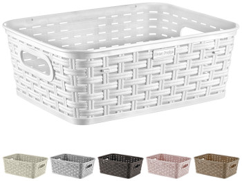 Корзинка для бытовых предметов Plastart Ротанг 23х17,5х12см 2,5л