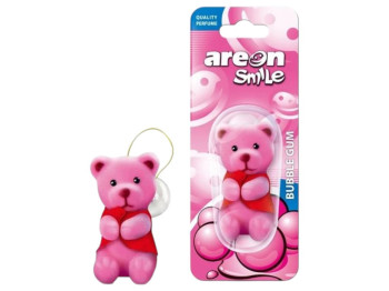 Освіжувач повітря Areon Smile Toys Bubble Gum, ведмедик, аромат жуйки, іграшка-підвіска, 75×90×40мм