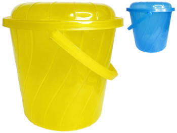 Відро з кришкою Хмаринка, поліпропілен харчовий, 13л, 30×27,5см