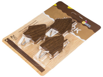 Крючки самоклеющиеся Домик 4,5х7х2см (цена за упаковку 3шт)