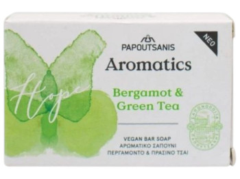Мыло твердое Aromatics hope, бергамот и зелёный чай, освежающий аромат, уход за кожей, 100 г