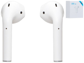 Блютуз Стерео Гарнитура i88 TWS, Цвет Белый