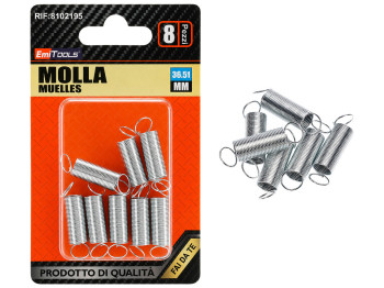 Пружины растяжения Emi Tools, сталь, 8,73×36,51мм, 8шт, (цена за набор)