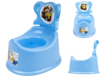 Горшок детский со спинкой 29х24х27см (цвет голубой) Консенсус