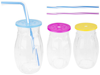 Стакан для коктейля Banana с крышкой и трубочкой 500мл 30300