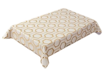 Клеенка ПВХ с принтом на тканевой основе глянец Марсель, 1,37x20м (цена за рулон)