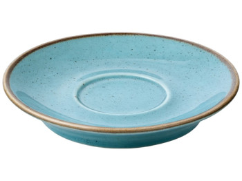Блюдце Turquoise Porland, порцеляна, 12х1,9см, колір бірюзовий