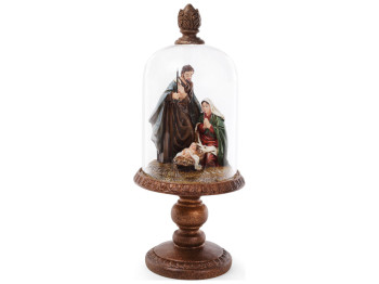 Вертеп под стеклянным колпаком, 35см