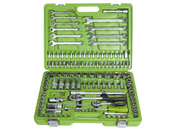 Універсальний набір інструментів Alloid 1/4" і 1/2", 130 предм. (НГ-4130П)