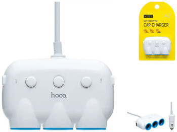 Авто Hub Hoco C1 Three in One Колір Білий