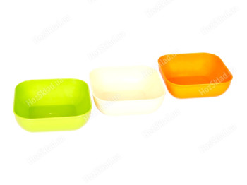 Салатниця пластикова квадратна 2л Гемопласт