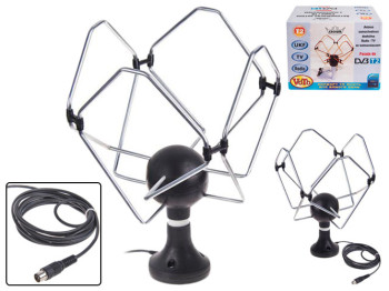Антена TV FM КОРОНА 12-24V+Т2