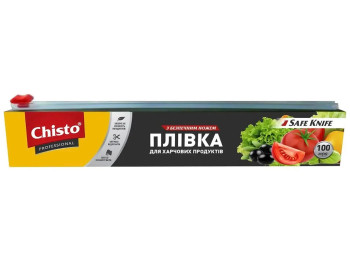 Плівка для харчових продуктів Chisto, з безпечним ножем, 100м
