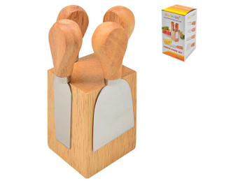 Набор ножей для сыра с подставкой, 14x6см (цена за набор 5предметов)