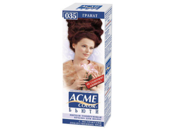 Фарба для волосся м'яка тонуюча Acme-Color "Б'юті" безаміачна Гранат тон 035