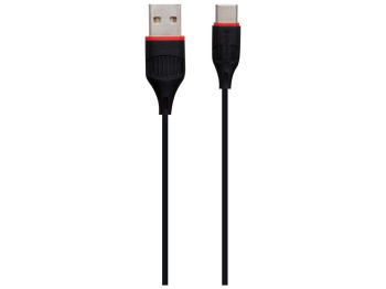 Мережевий зарядний пристрій Borofone BA20A Type-C 1USB 2.1A Колір Чорний