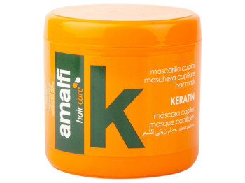 Маска для волосся Amalfi Keratin, для блиску, відновлення та живлення, без силікону, 500 мл