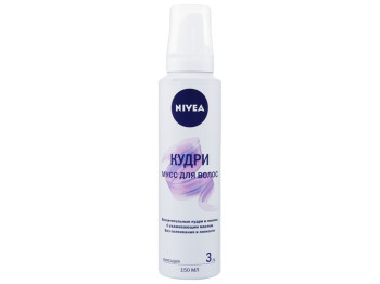 Мус для волосся Nivea Кучері фіксація 3 з 6, без склеювання і липкості 150мл