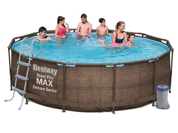 Басейн каркасний круглий Steel Pro. Bestway 56709