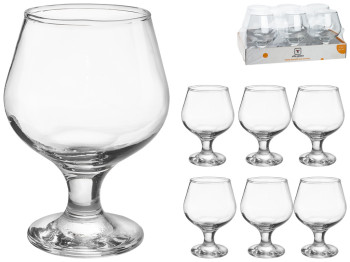 Набір келихів для коньяка Vita Glass "Kouros" 240мл (ціна за набір 6шт) 97502V