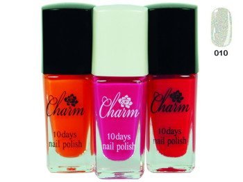 Лак для нігтів Colour intense NP-801 Charm №010 блискітки 9,5мл
