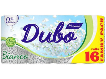 Папір туалетний Диво Premio Bianco, СГ 15г/м, 3х шаровий, білий, на гільзі (упаковка 16шт)