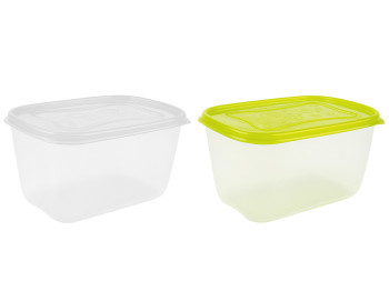 Пластиковый пищевой контейнер Пикник с крышкой, 1600мл, 19×13,5×10 см