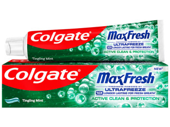 Зубная паста Colgate Max Fresh Active Clean & Protection, ментол, 75мл