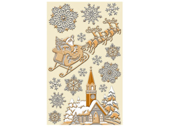 Наліпка інтерєрна обємна з фольгою, 48х25см