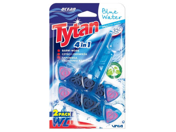 Блок для унітаза Tytan Blue Water 4в1, 2×40г